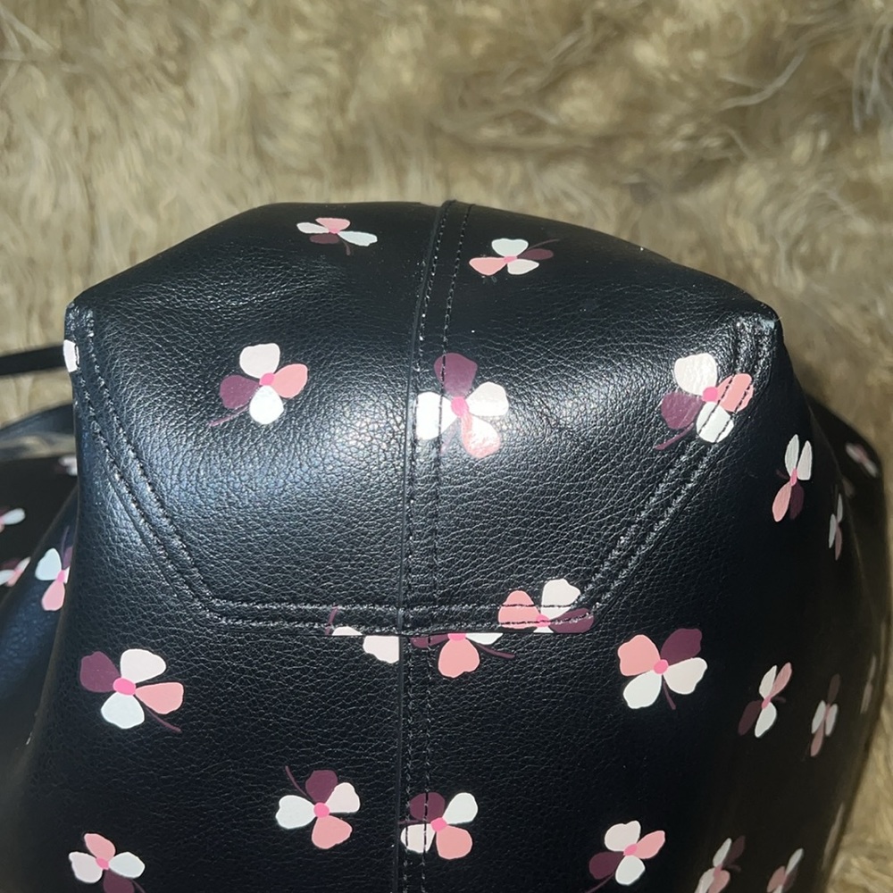 Kate Spade ♠️ Floral Pup Reversible Leather Tote - Picture 11 of 16